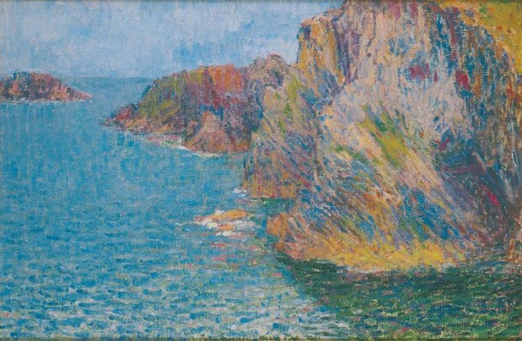 John Peter Russell La Pointe de Morestil par mer calme Spain oil painting art